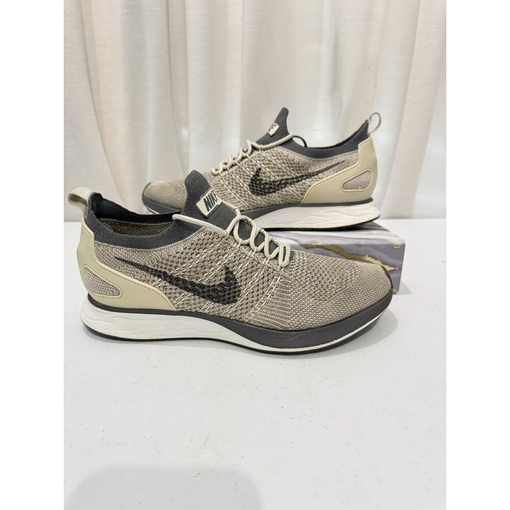 Nike Air Zoom Mariah Flyknit Racer - women size 9.5 - gray metallic